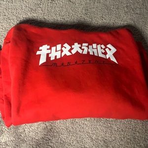 Size m red thrasher hoodie from Zumiez